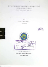 Image of Laporan Kegiatan Kajian dan Praktik Lapangan di SMA Negeri 6 Malang Tahun Pelajaran 2020-2021