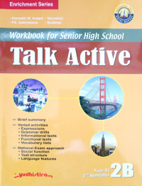 Image of Talk Active 2B Workbook For Senior High School Year XI Second Semester