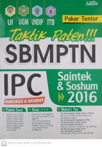 Image of Taktik Paten!!! SBMPTN IPC Saintek san Soshum 2016