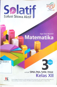 Image of Solatif Matematika SMA/MA/SMK/MAK Kelas XII