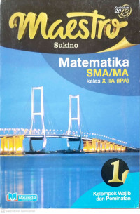 Image of Maestro Matematika SMA/MA Kelas X IIA (IPA)