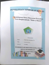 Image of Penelitian Tindakan Kelas: Kemampuan Siswa Menyusun Procedure Text dengan Metode 